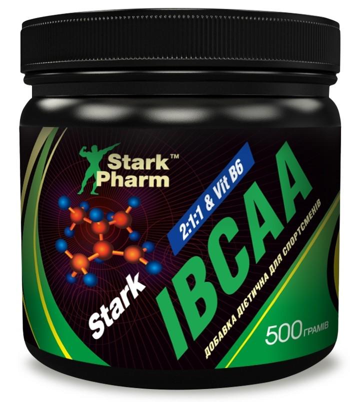 Амінокислота Stark Pharm IBCAA 2:1:1 & Vit B6 без смакових добавок 500 г