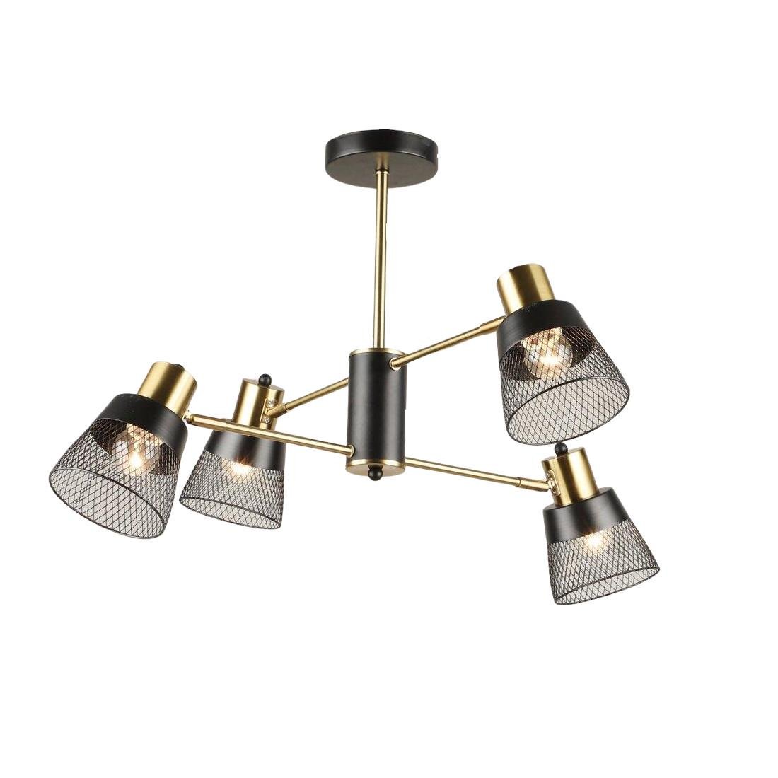 Люстра Sirius N6824/4 COP+BK на 4 лампи В (31424648)