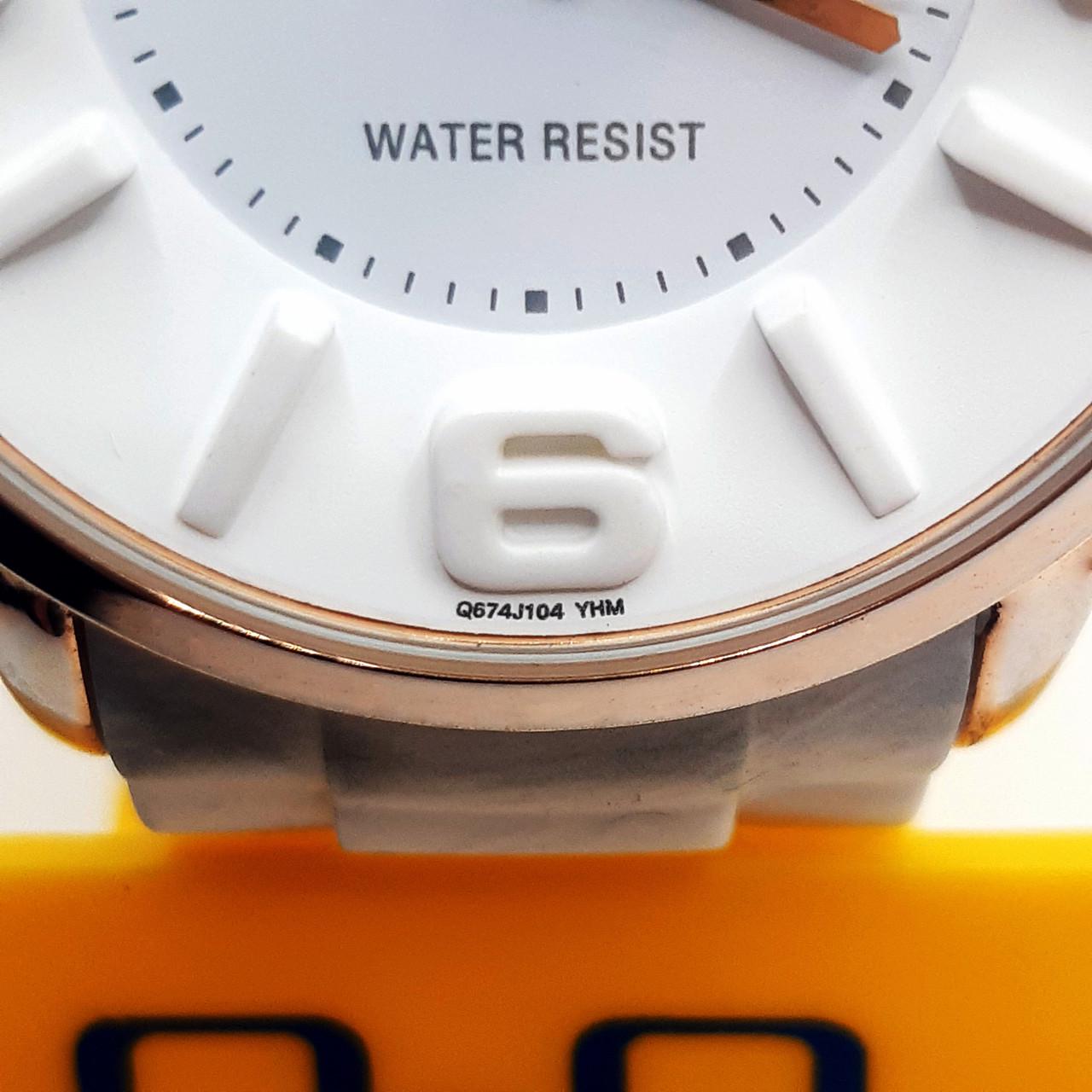 Наручные часы женские Q&Q кварцевые силиконовый ремешок (Q674J104Y) - фото 7 Наручные часы женские Q&Q кварцевые силиконовый ремешок (Q674J104Y) - фото 7