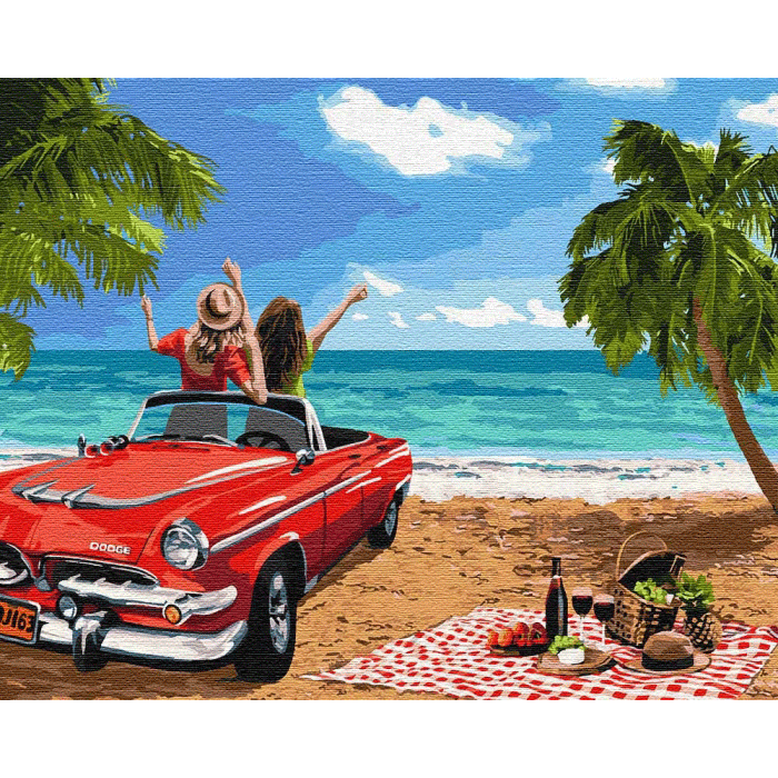 Картина по номерам Идейка "Путешествие с подругой" 40х50 см (Az-268668)