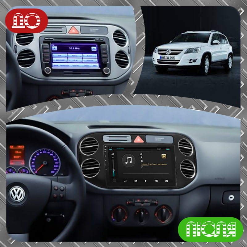 Магнитола штатная 9" Lesko для Volkswagen Tiguan I 2007-2011 2/32Gb/Wi-Fi Optima - фото 3