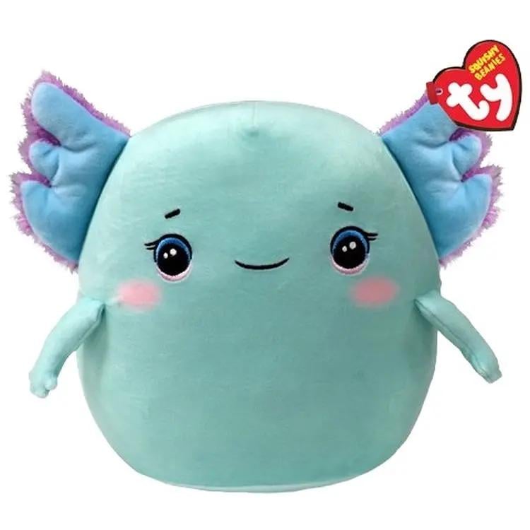 Мягкая игрушка-подушка Аксолотль Charlie TY Squish-a-Boos 39394 высота 20 см Бирюзовый (SKU-457)