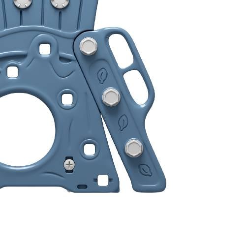 Гірка-гойдалка з баскетбольним кільцем BabyPlayPen 3в1 унісекс 1348510901 201х145х120 см Синій - фото 2 Гірка-гойдалка з баскетбольним кільцем BabyPlayPen 3в1 унісекс 1348510901 201х145х120 см Синій - фото 2