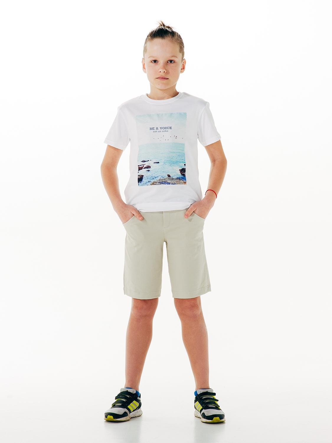 Футболка Smil 128 см Белый (110535)