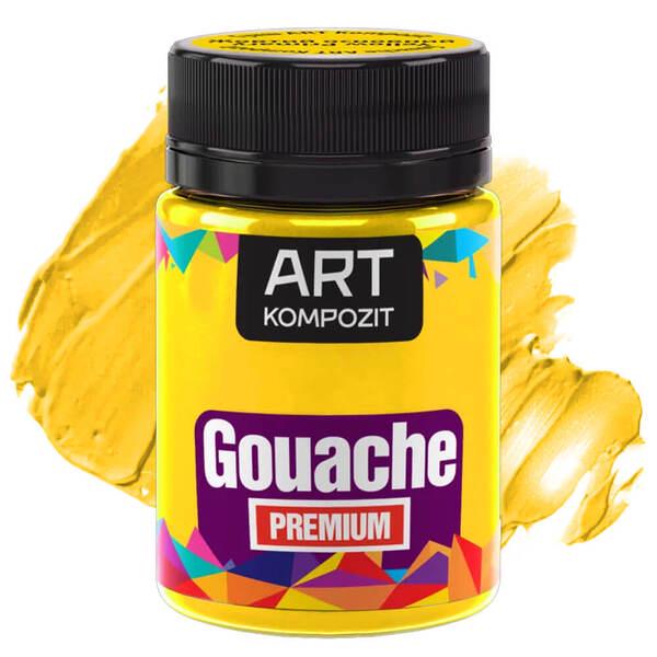 Гуашева фарба художня ART Kompozit Premium 60 мл Жовтий основний (20937) - фото 1 Гуашева фарба художня ART Kompozit Premium 60 мл Жовтий основний (20937) - фото 1