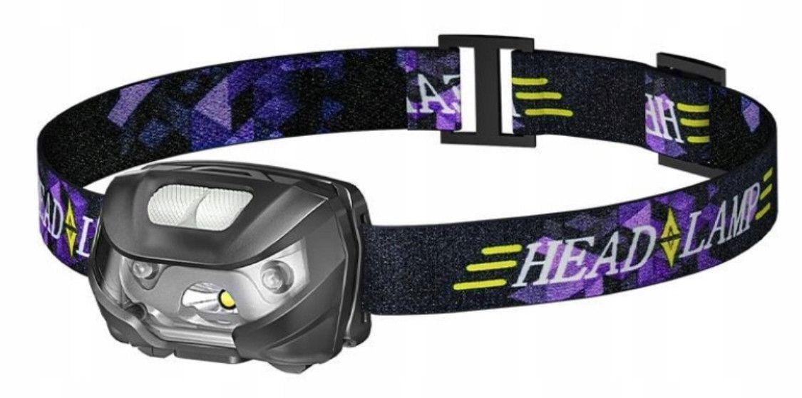 Ліхтар налобний акумуляторний 5 режимів освітлення із зарядкою (14)