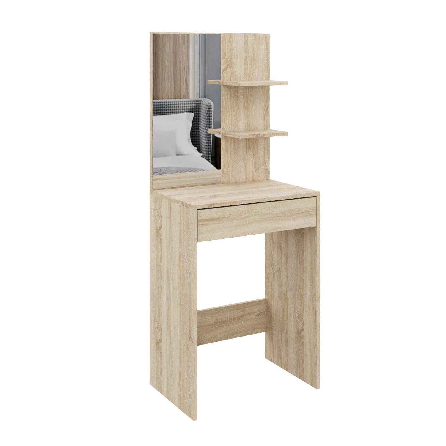 Туалетний столик MEBLIBUD DIG з шухлядою з дзеркалом 60х40х145 см Дуб сонома (34268/02)