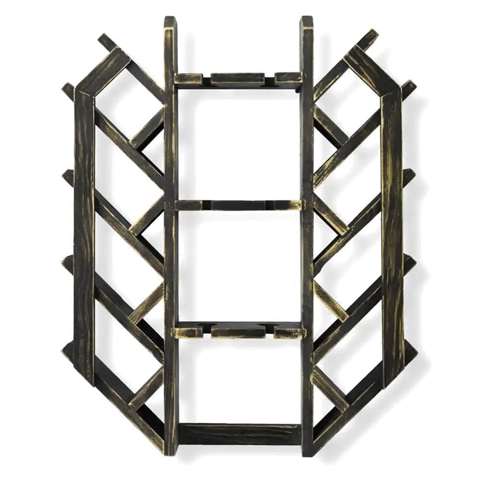 Полка для вина настенная из дерева Кувана Морион (ПНК-008211)