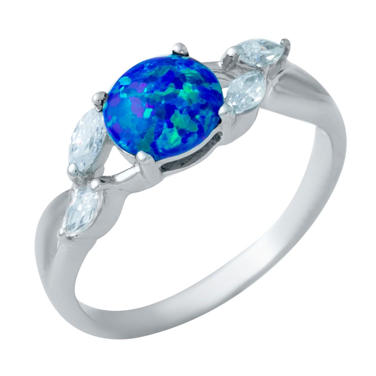 Кольцо серебряное с опалом 0,675 ct 2,22 г р. 18 (1948323)