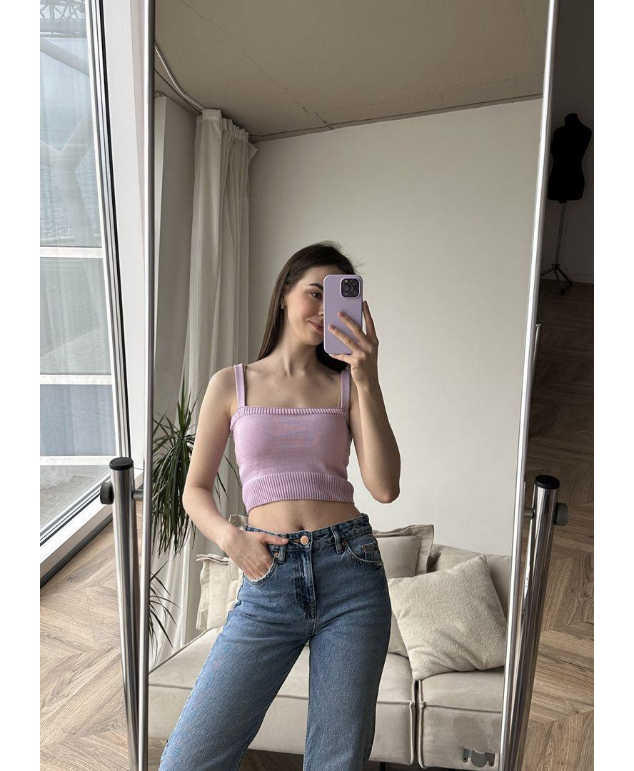 Топ вязаный женский Joy S Сиреневый (29075)