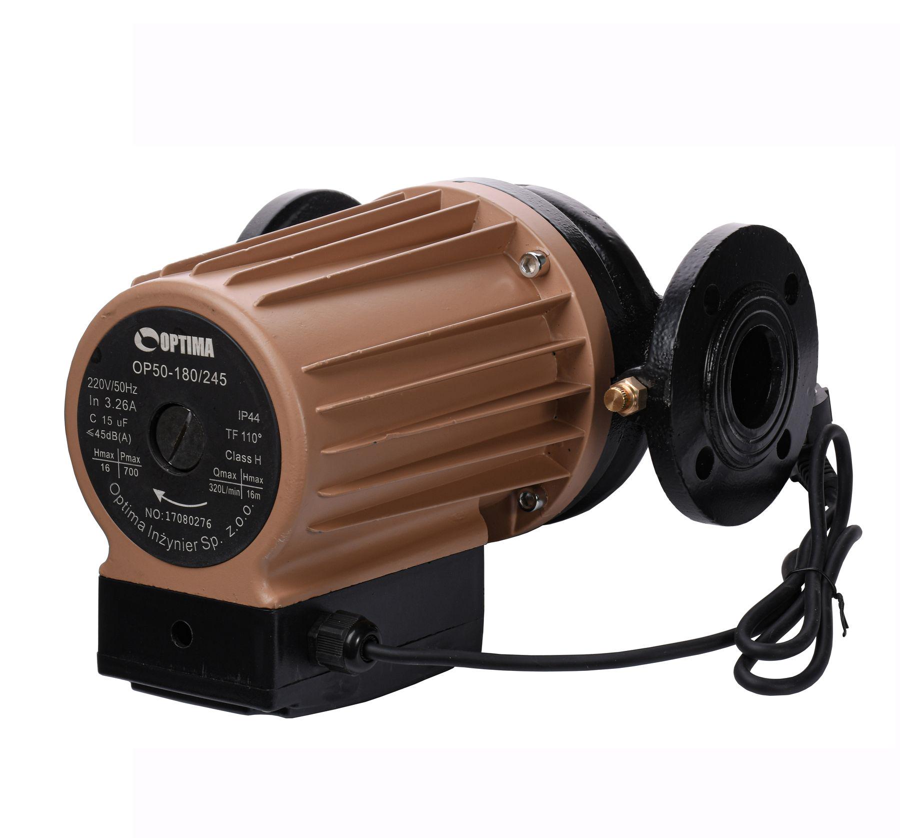 Насос циркуляционный фланцевый Optima OP50-180 245 мм + кабель с вилкой - фото 2 Насос циркуляционный фланцевый Optima OP50-180 245 мм + кабель с вилкой - фото 2