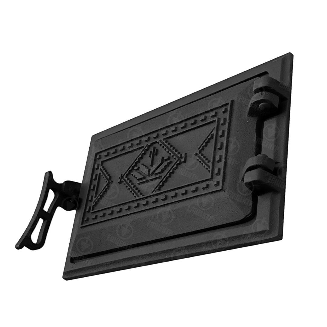 Двері піддувальні Булат Вишиванка чавунна пофарбована 265х165 мм Чорний - фото 2 Двері піддувальні Булат Вишиванка чавунна пофарбована 265х165 мм Чорний - фото 2