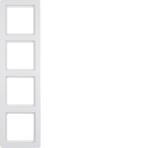 Рамка Berker Q.1 четырехместная Полярная белизна (10146089)