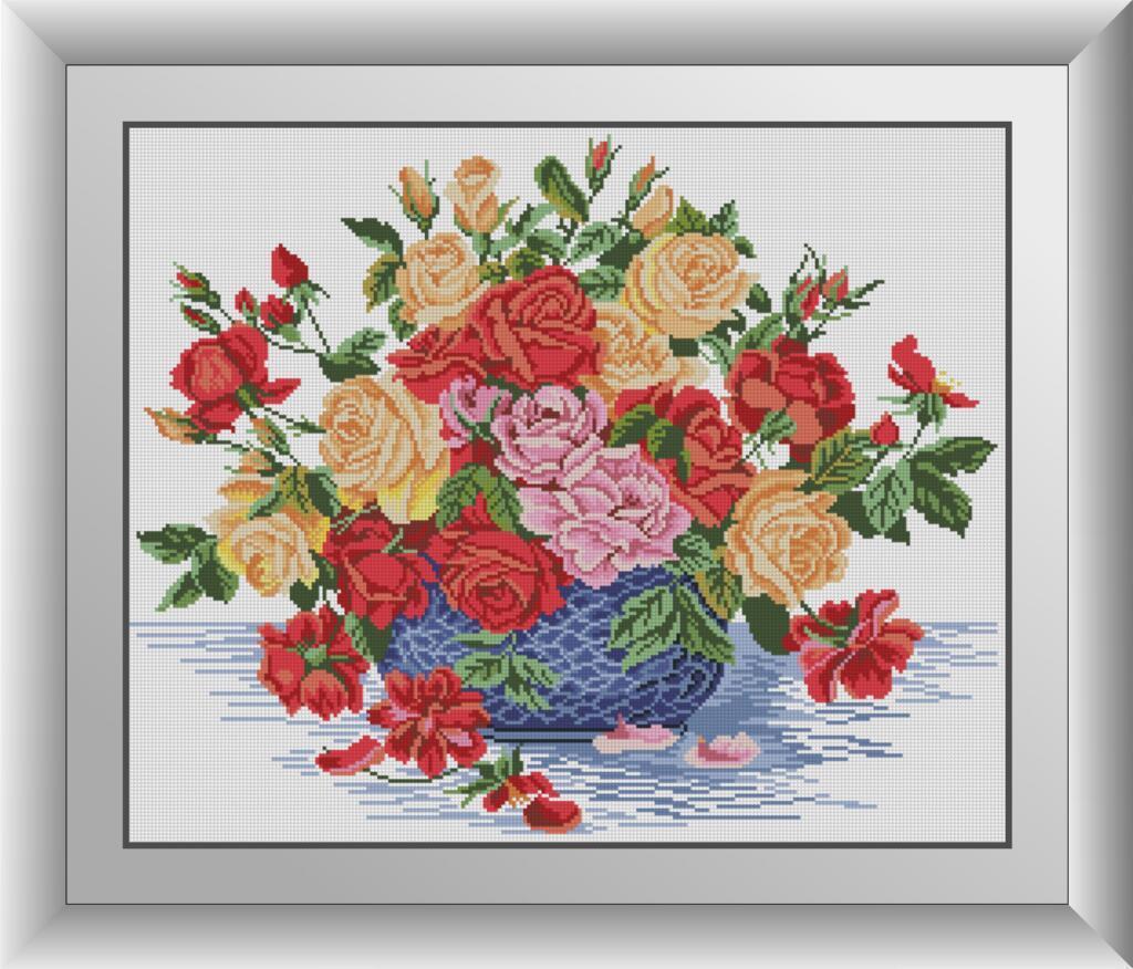 Алмазна мозаїка Dream Art Букет троянд 49x60 см (DA.30263)
