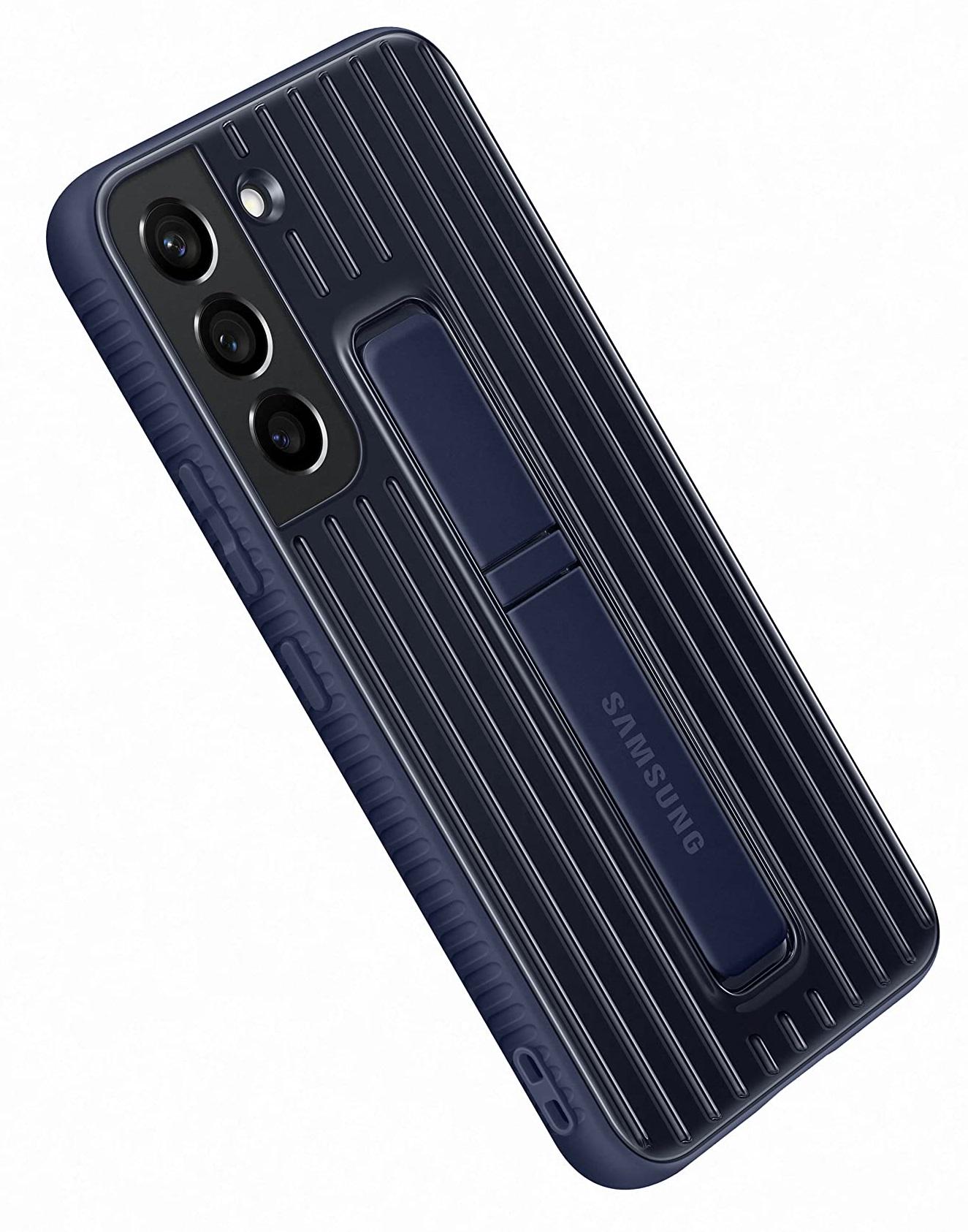 Чехол противоударный с подставкой Protective Rugged Standing Cover EF-RS901CNEGRU для Samsung Galaxy S22 (6.1") Navy - фото 13