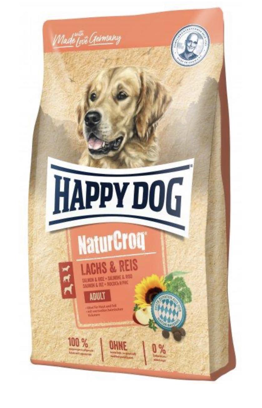 Корм сухой для взрослых собак Happy Dog NaturCroq Lachs&Reis с лососем и рисом 11 кг (61024)