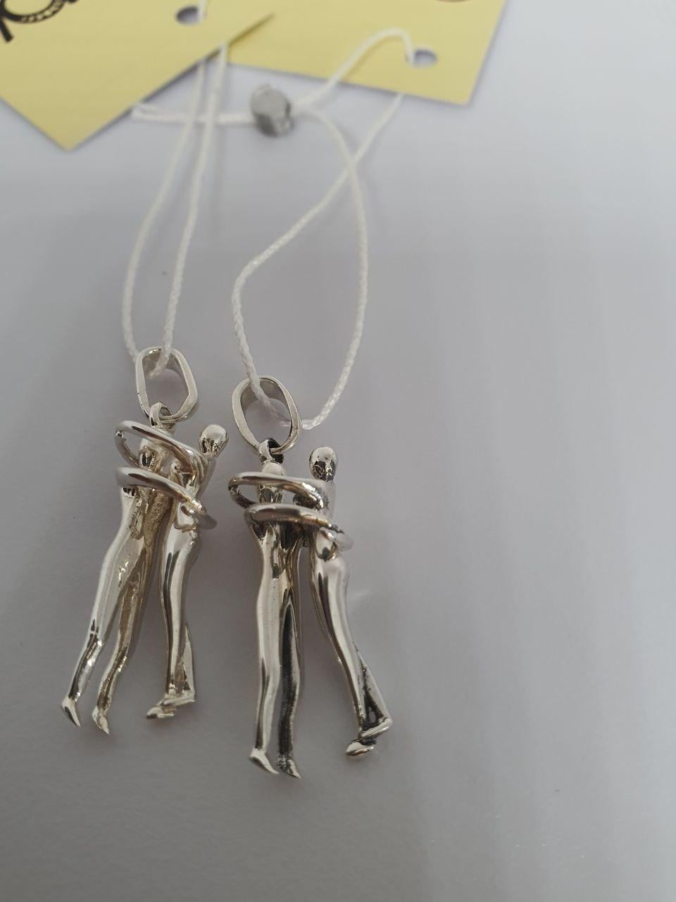 Срібна підвіска Пара закоханих (26943012) - фото 2