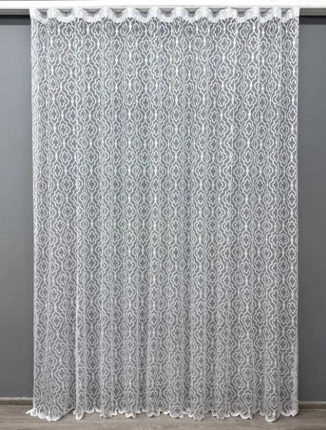 Тюль в гостиную/спальню жаккард 2,8 м Белый (1609т)