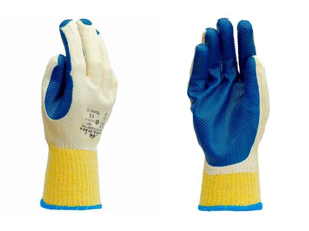 Перчатки рабочие трикотажные Doloni с латексным покрытием 4502 р. 10 (27989)