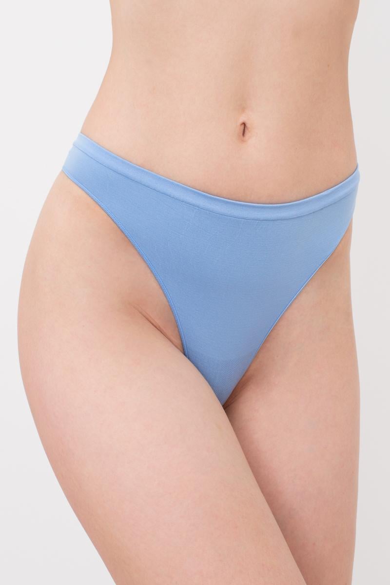 Трусики стрінги жіночі Giulia STRING BRIEFS COLOR безшовні S/M Blue (4823116919877)