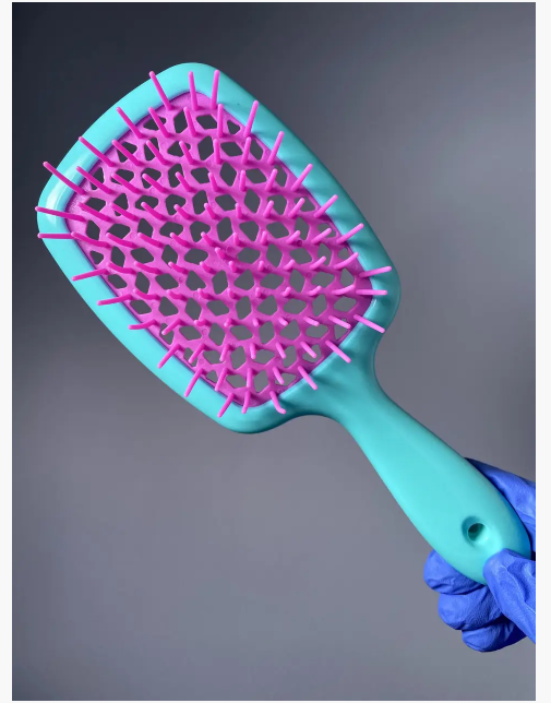 Массажная расческа Cecilia Super Hair Brush с нейлоновыми зубчиками Фуксия (6-3-16341059724)