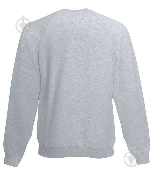 Свитшот Fruit of the Loom Classic raglan sweat XL Светло-серый (062216094XL) - фото 2