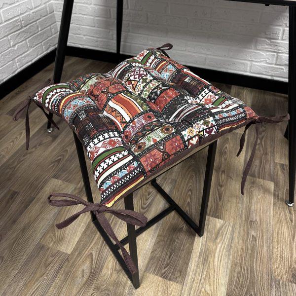 Сидушка Patchwork design Comfort Home на стул/кресло/садовую мебель 40х40 см