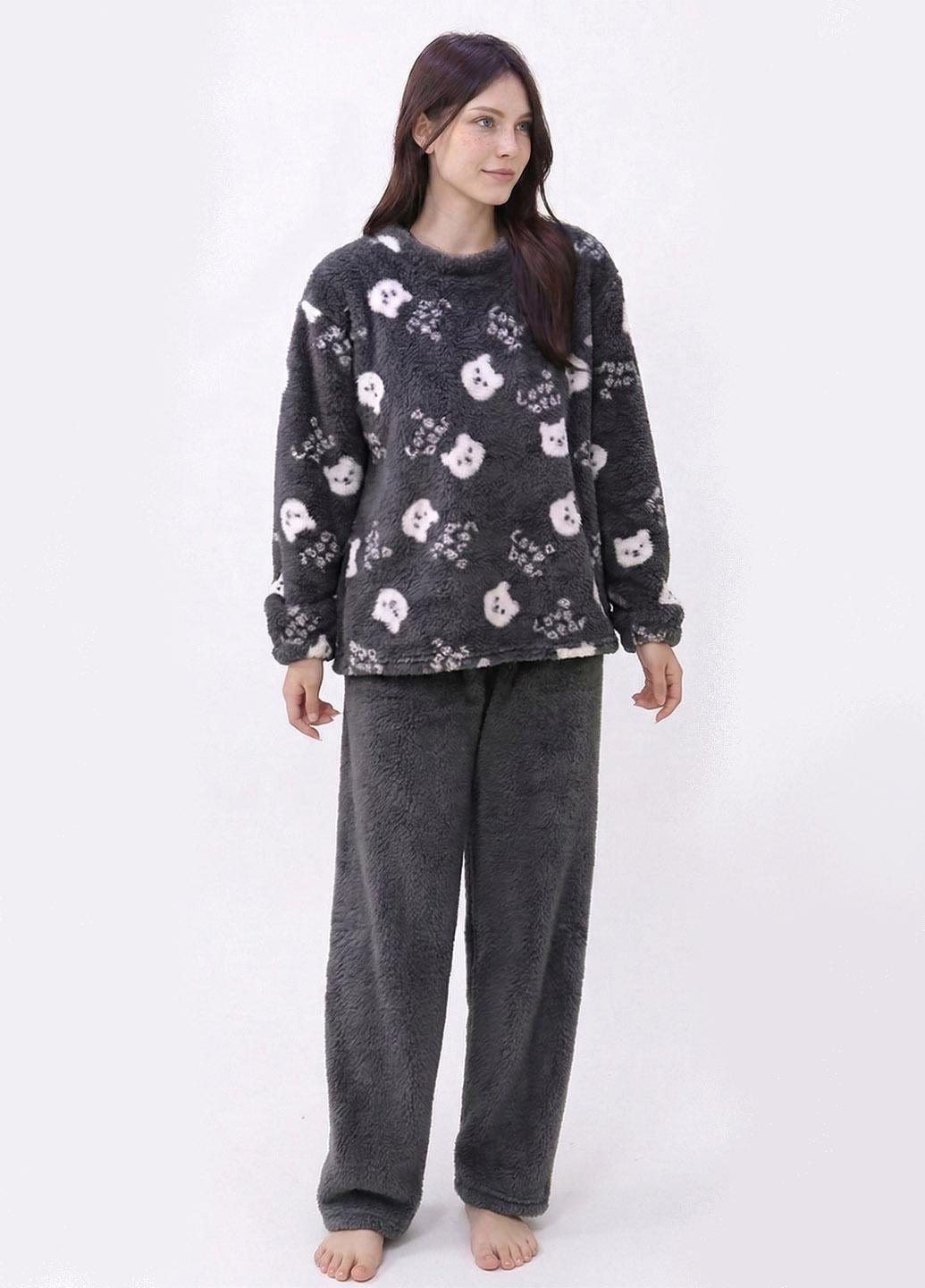Піжама жіноча тепла K004-2 One Size (2200000121677) Піжама жіноча тепла K004-2 One Size (2200000121677)