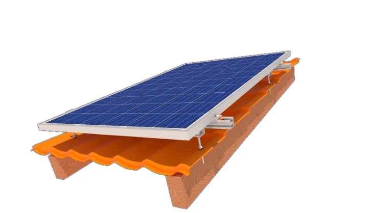 Комплект крепления солнечных панелей к металлочерепице шифера StringSetter SS-XL-M 03 Gray