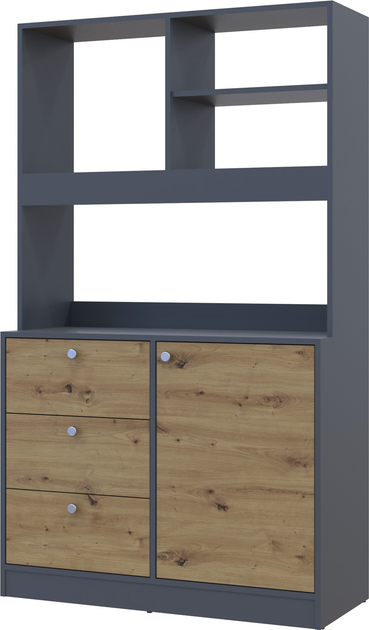 Кухня міні Doros Графіт/Дуб Евок (81359336) - фото 3 Кухня міні Doros Графіт/Дуб Евок (81359336) - фото 3