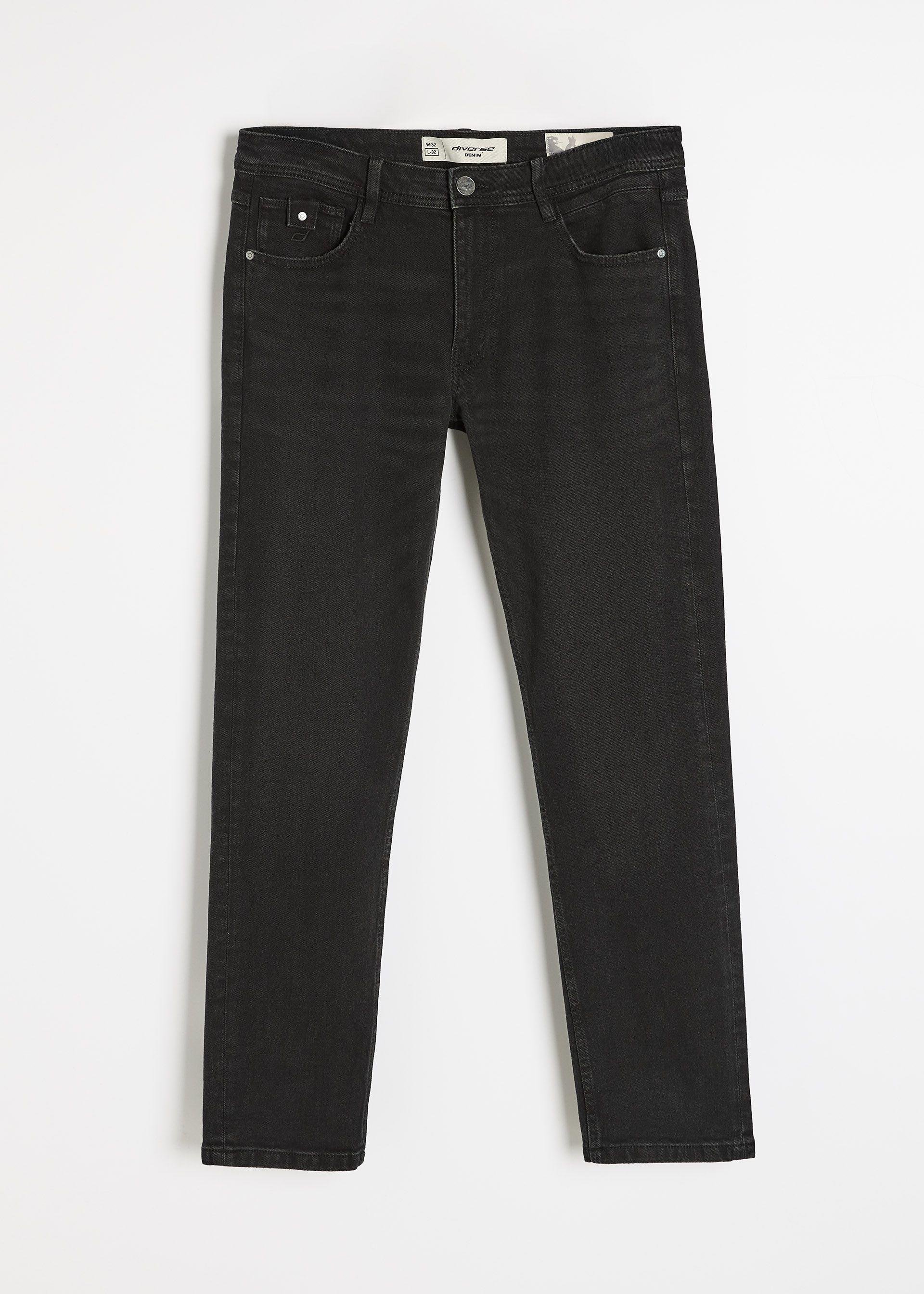 Джинси чоловічі slim fit Diverse BENNET 254 р. 34 Чорний (5905384178893) - фото 5