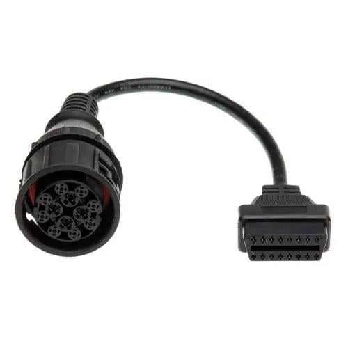 Переходник OBD2 16 pin для диагностики грузовиков MAN 12 pin Black (22562417)