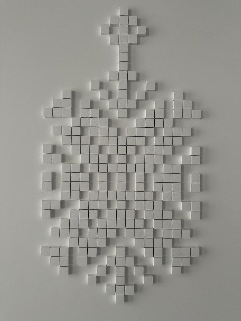 3D гипсовые панели Мозаика 20х20х15 мм/30х30х15 мм