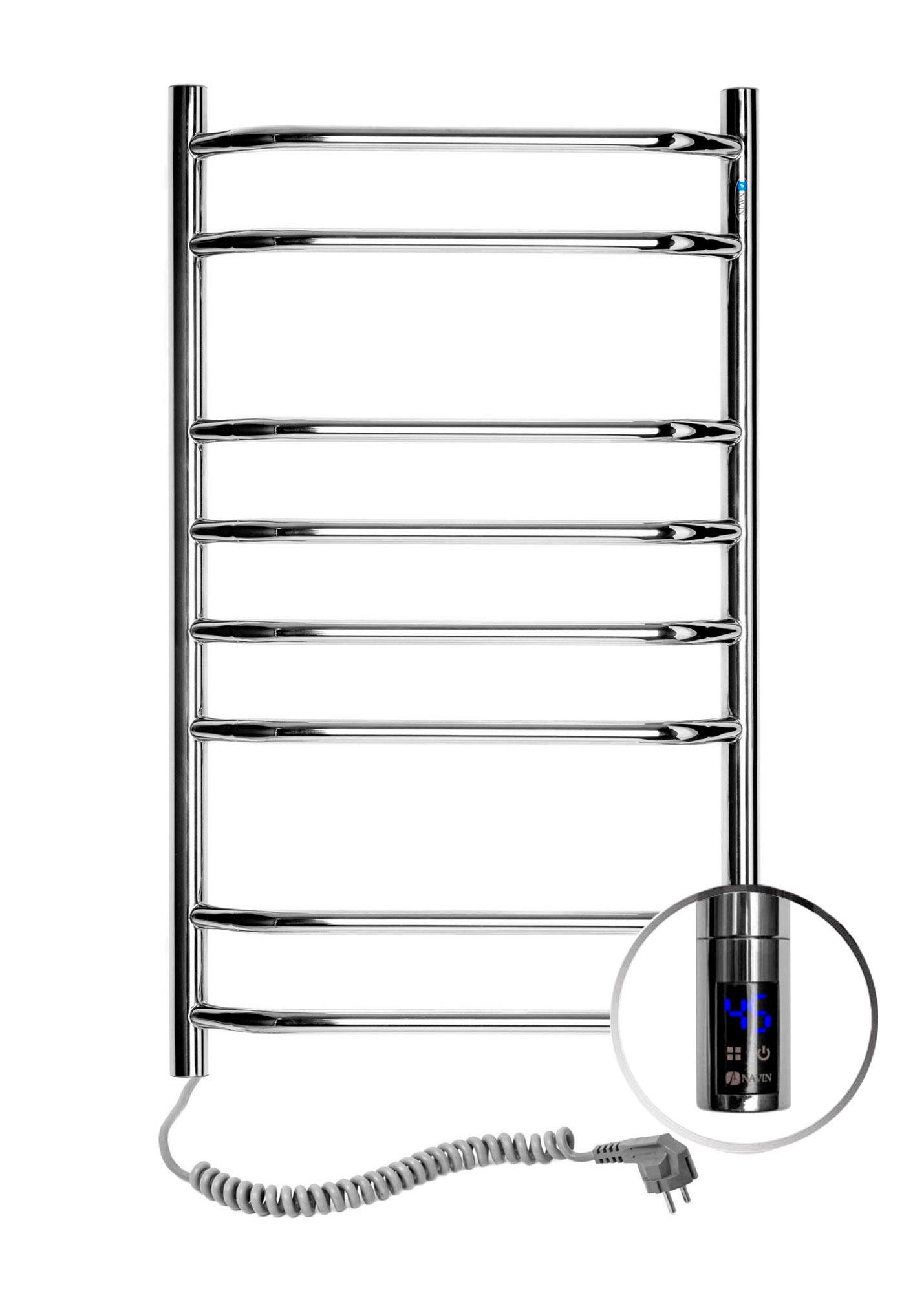 Рушникосушарка електрична NAVIN Блюз Sensor лівобічна з таймером 480х800 мм (S10-006133-4880)