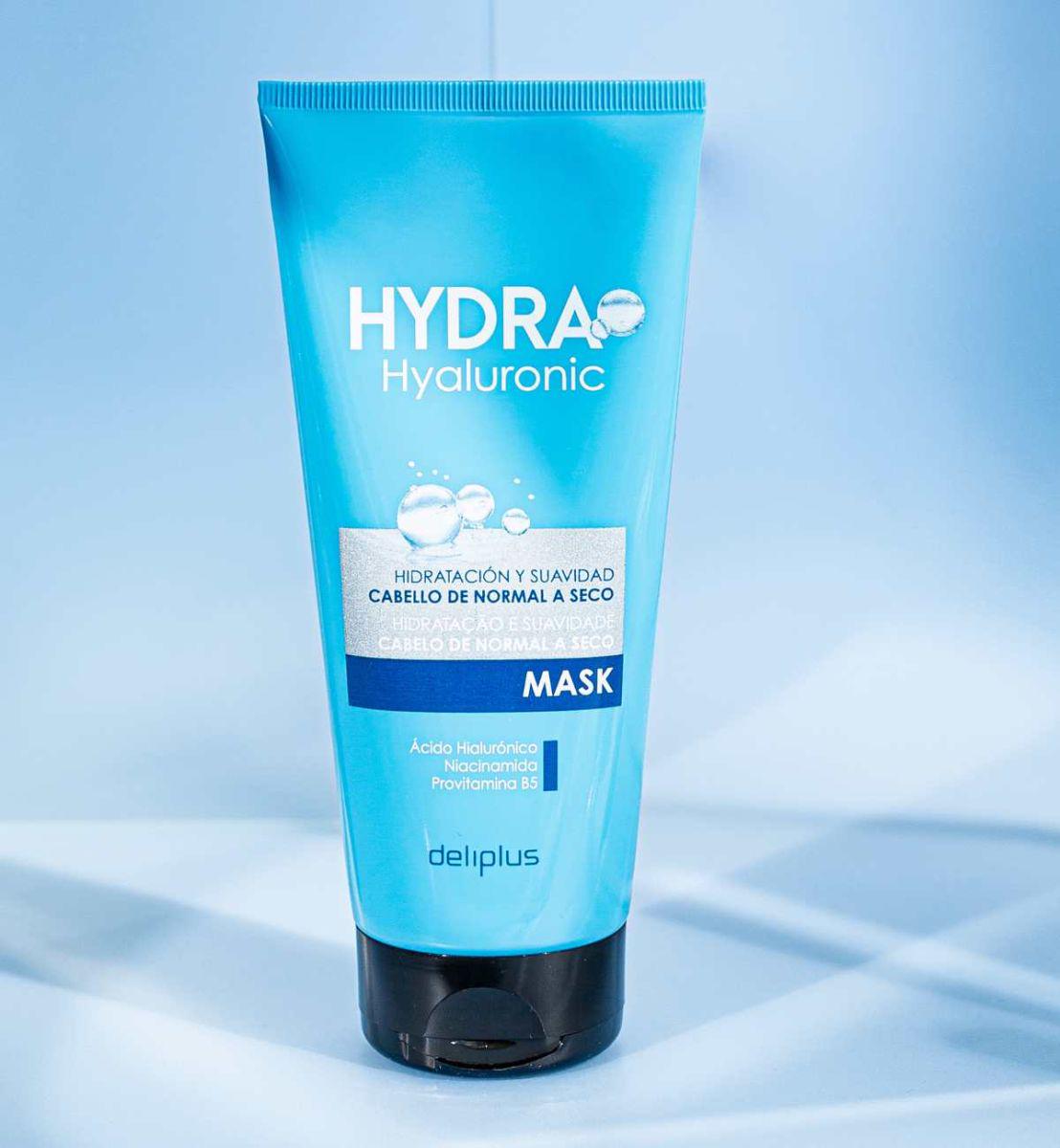 Маска для нормальных и сухих волос Deliplus Hydra Hyaluronic с гиалуроновой кислотой/ниацинамидом и провитамином B5 200 мл