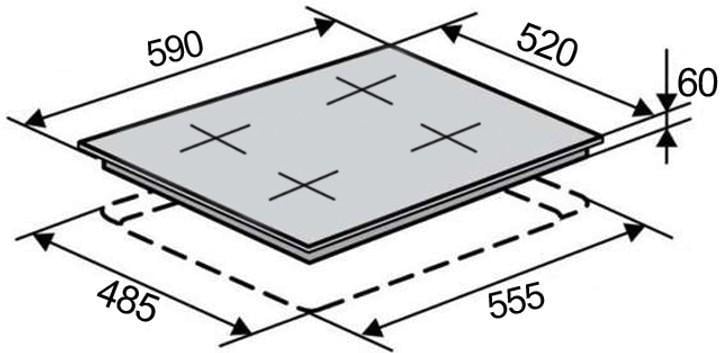 Варочная поверхность индукционная Ventolux HI 64 TC FBS SQFZ SL GRS (10967) - фото 6 Варочная поверхность индукционная Ventolux HI 64 TC FBS SQFZ SL GRS (10967) - фото 6