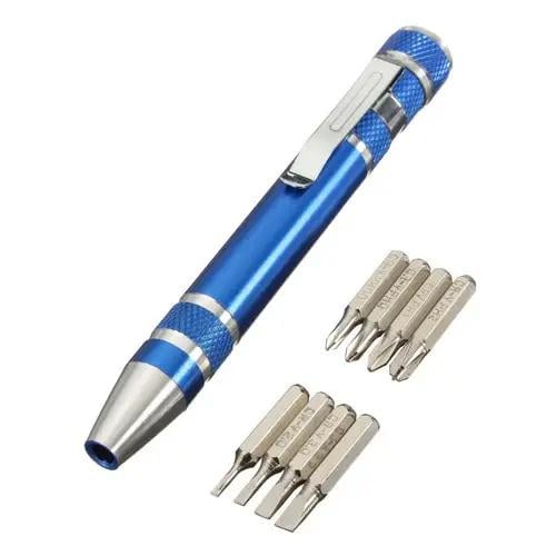 Викрутка прецизійна з 8 бітами Blue (27918311)