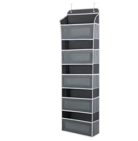 Органайзер подвесной дверной на 5 полок с боковыми карманами Серый