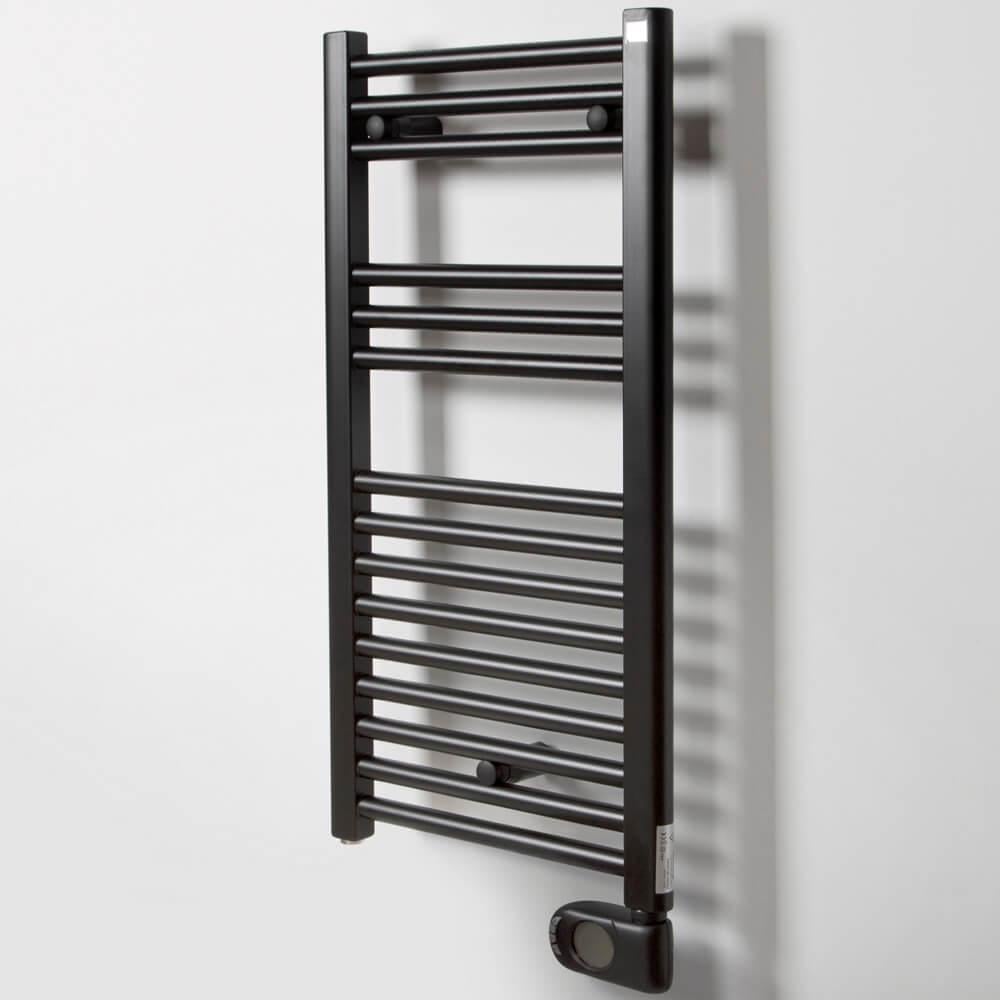 Полотенцесушитель электрический Zehnder Aura 750 Вт 906х500 мм Черный матовый (PBEBZ-090-50-MQ)