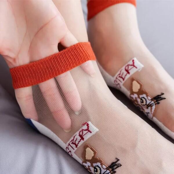 Носки женский L00106и капроновые с рисунком р. 35-40 10 пар Прозрачный (L00106) - фото 10 Носки женский L00106и капроновые с рисунком р. 35-40 10 пар Прозрачный (L00106) - фото 10