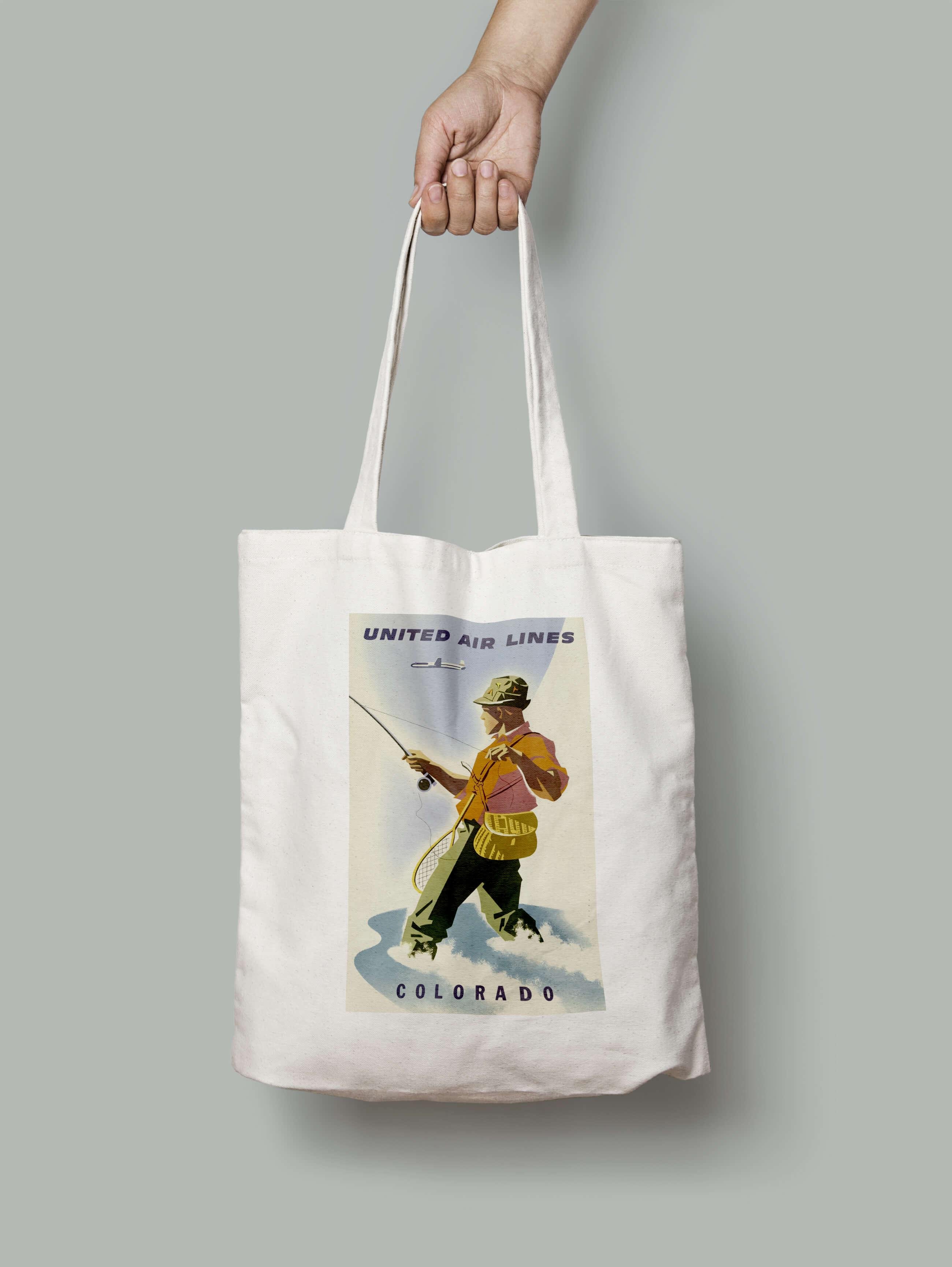 Эко-сумка Путешествие в Колородо на рыбалку шопер (colorado_usa_Bag)