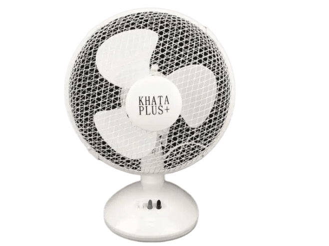 Вентилятор настольный Khata Plus FN 2153 трехлопастной с автоповоротом 100 Вт 23 см Белый (784779456)