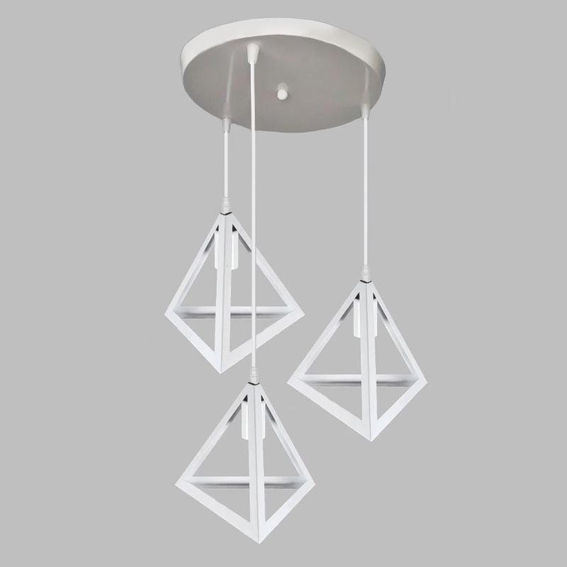 Люстра підвісна Light House NM-14874-B/3 WH Коло на три лампи Білий