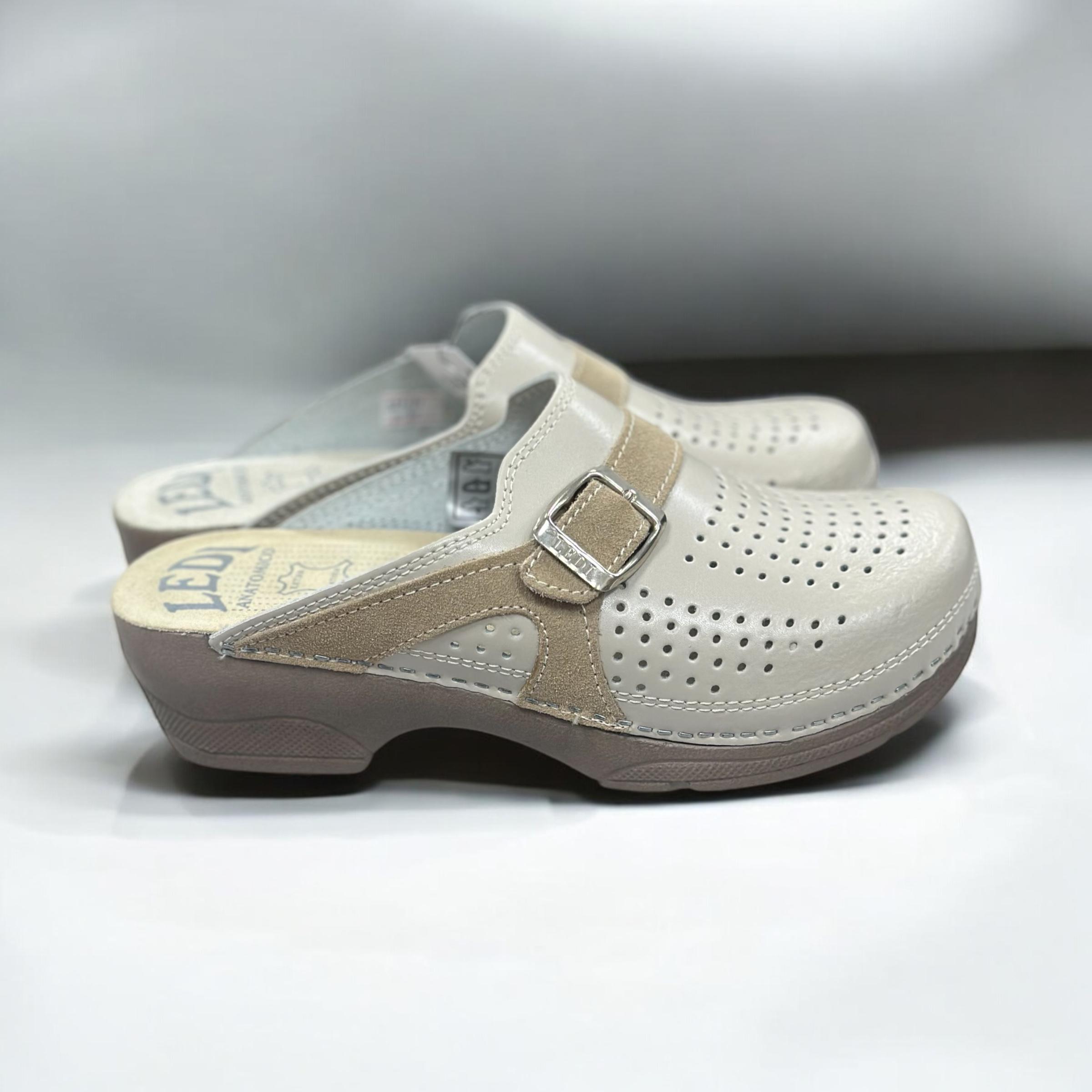 Сабо женские Ledi Anatomic кожаные р. 37 Бежевый (321/17) - фото 4 Сабо женские Ledi Anatomic кожаные р. 37 Бежевый (321/17) - фото 4