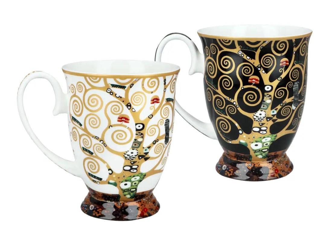 Подарочный набор Carmani кружки в сердце Г.Климт Дерево жизни 350 мл 2 шт.