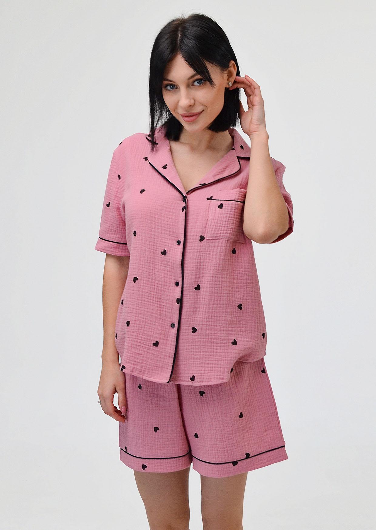 Піжама жіноча Leinle 11004 №1524 XS Рожевий (4821524110041)