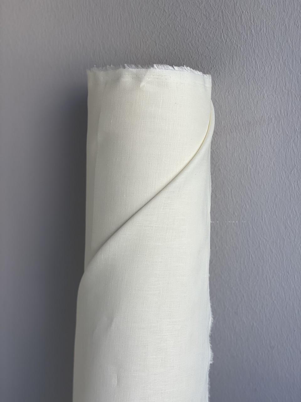 Ткань рубашечно-платьевая LINEN PLUS 100% лен смягчен 143 см 236/1403 Молочный - фото 3 Ткань рубашечно-платьевая LINEN PLUS 100% лен смягчен 143 см 236/1403 Молочный - фото 3