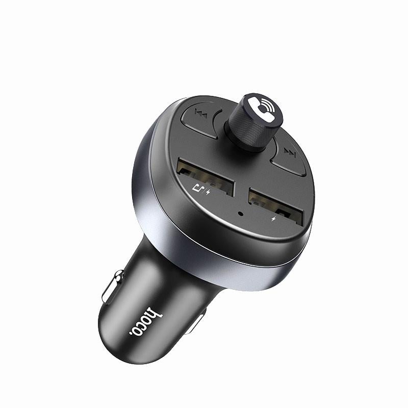 FM-трансмітер Hoco E41 Bluetooth подвійний USB Чорний (1908681289)