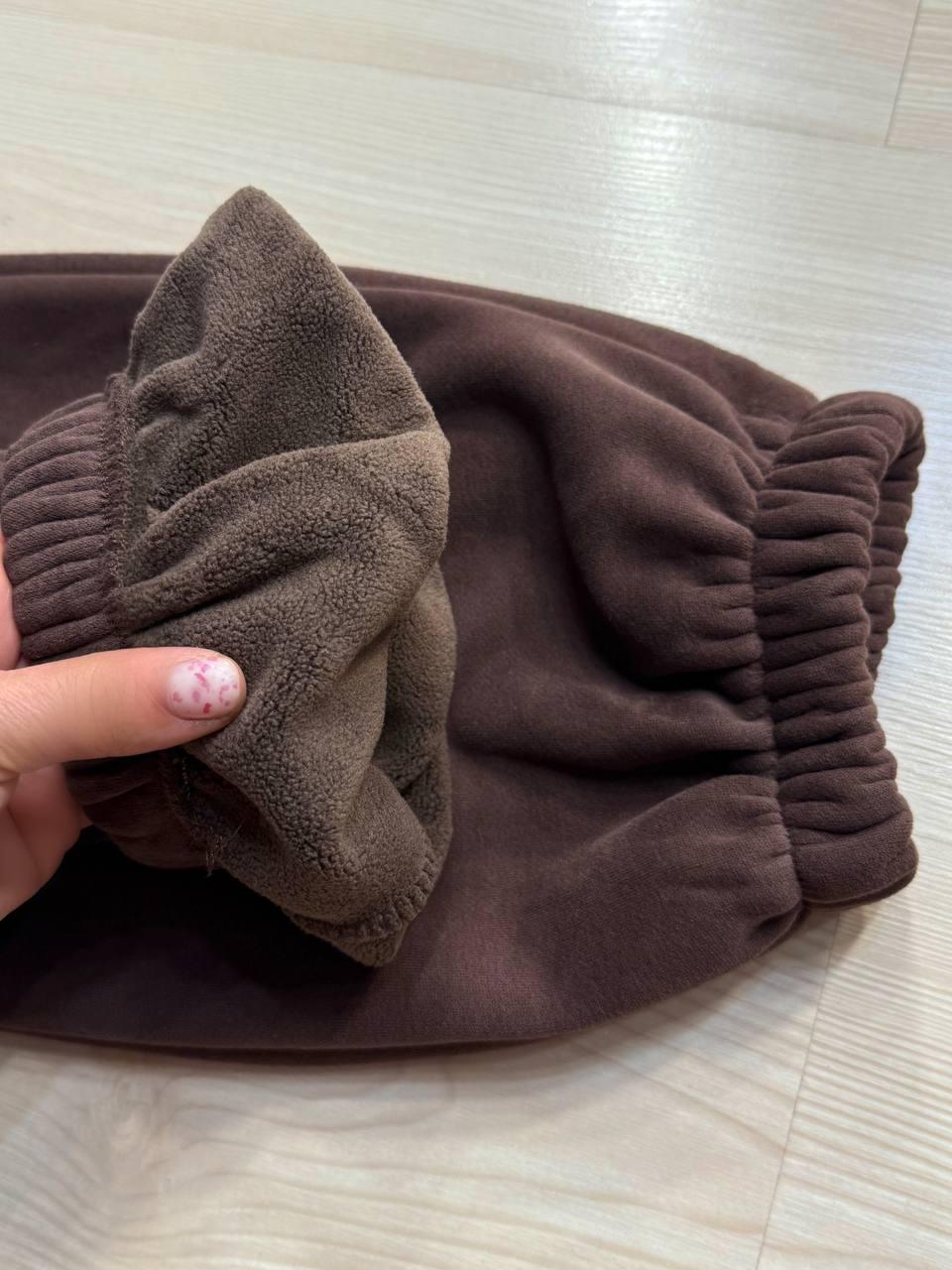 Костюм женский Joy One 80990 утепленный на флисе худи с брюками XL Коричневый (5958) - фото 3 Костюм женский Joy One 80990 утепленный на флисе худи с брюками XL Коричневый (5958) - фото 3