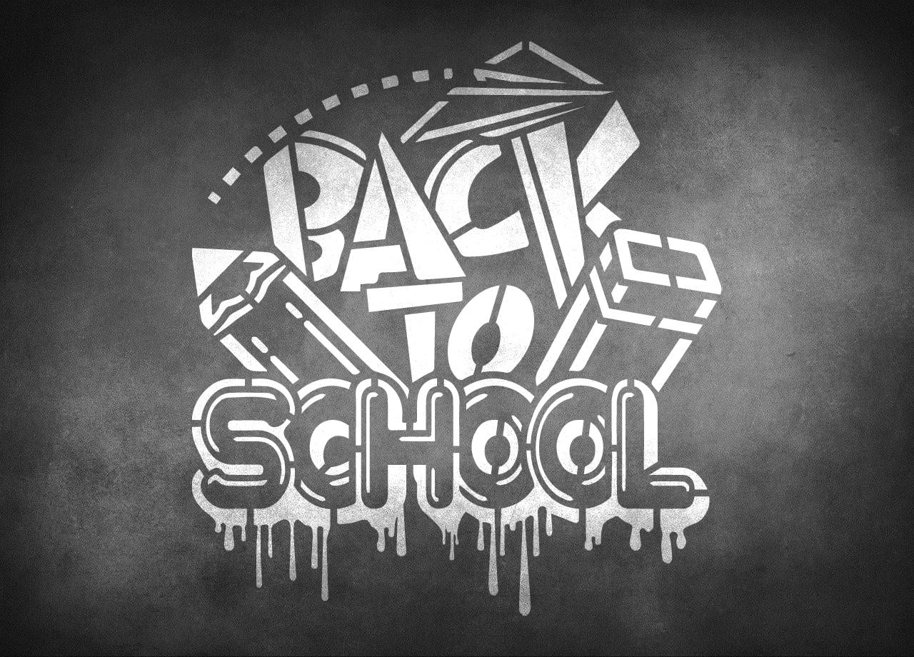 Трафарет DFA Back to School Снова в школу краска/штукатурка 46x50 см толщина 0,3-1 мм (E00079-2)